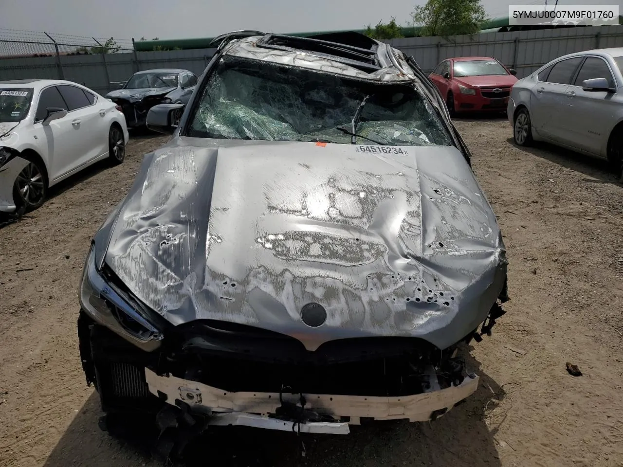 Auction sale of the 2021 BMW X5 , vin: 5YMJU0C07M9F01760, lot number: 64516234