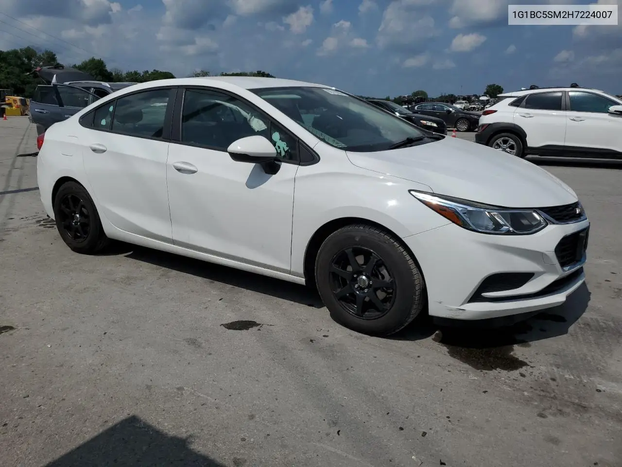 Auction sale of the 2017 Chevrolet Cruze , vin: 1G1BC5SM2H7224007, lot number: 62718655