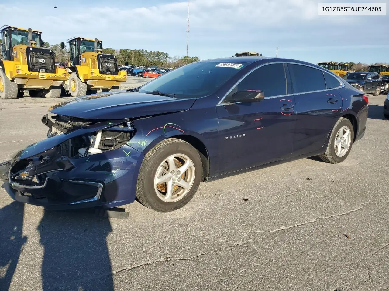 Auction sale of the 2018 Chevrolet Malibu , vin: 1G1ZB5ST6JF244605, lot number: 45519985
