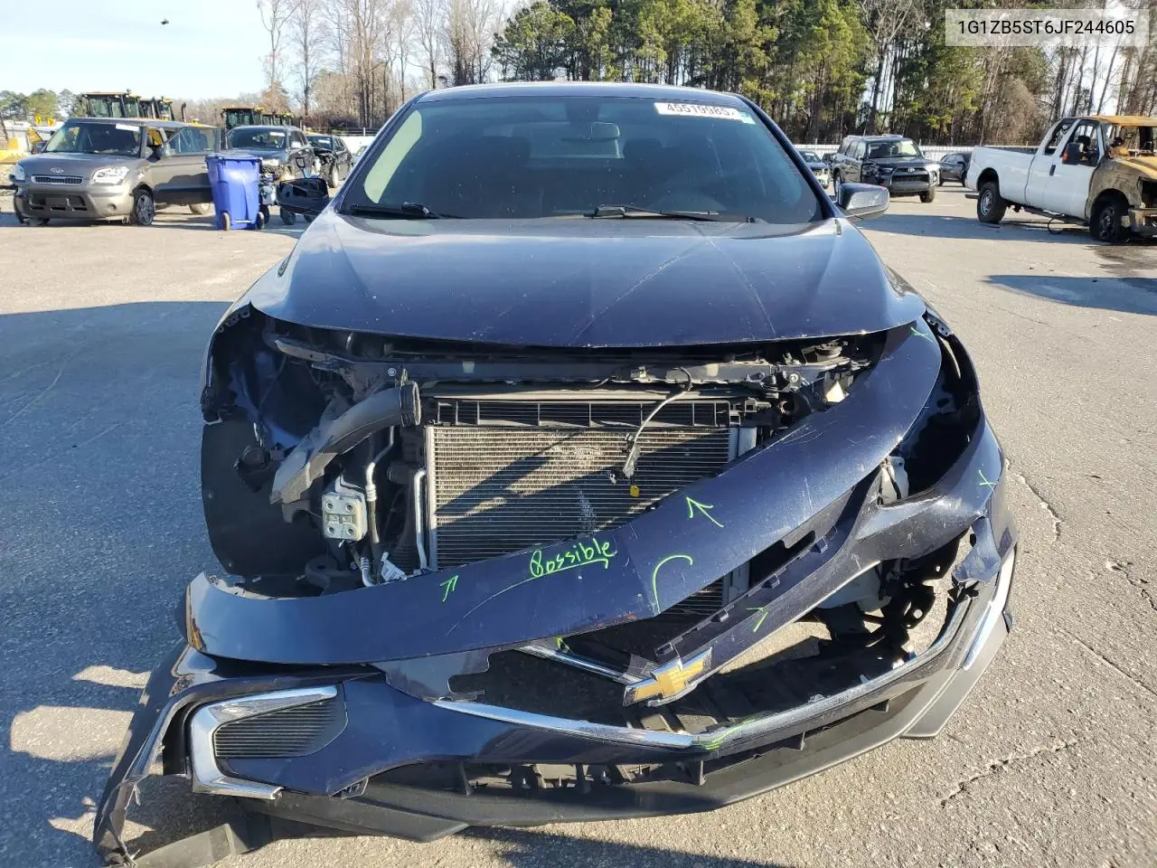 Auction sale of the 2018 Chevrolet Malibu , vin: 1G1ZB5ST6JF244605, lot number: 45519985