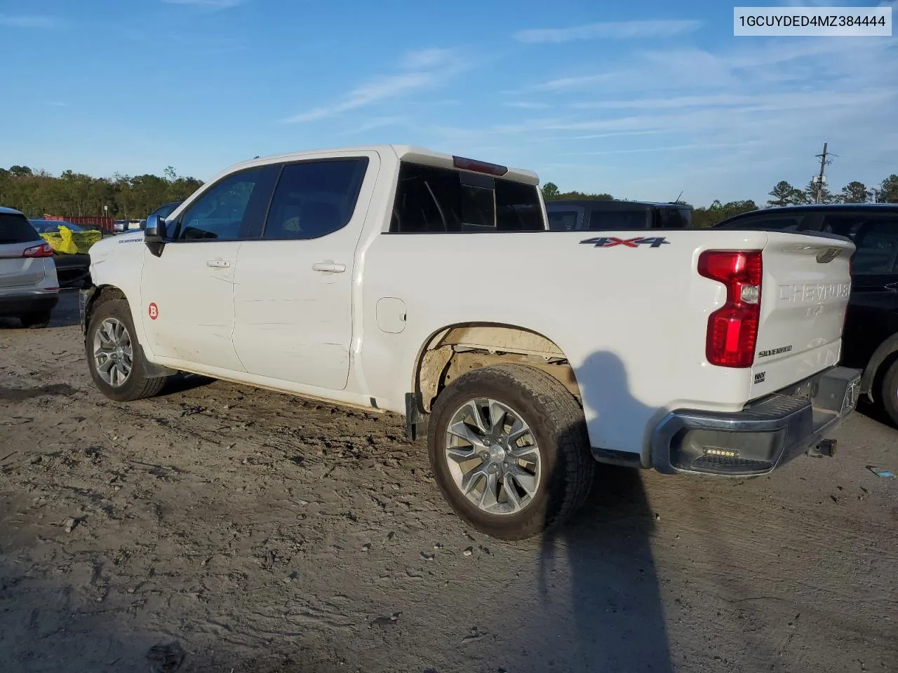 Auction sale of the 2021 Chevrolet Silverado , vin: 1GCUYDED4MZ384444, lot number: 78767313