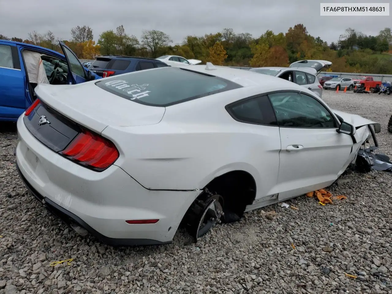Auction sale of the 2021 Ford Mustang , vin: 1FA6P8THXM5148631, lot number: 90366525