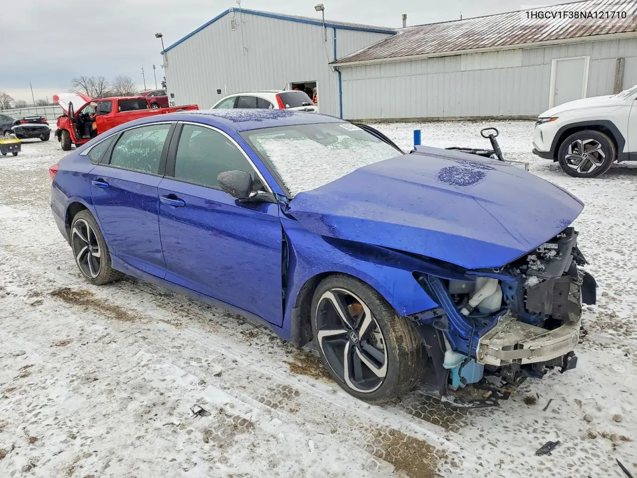Auction sale of the 2022 Honda Accord , vin: 1HGCV1F38NA121710, lot number: 98010115