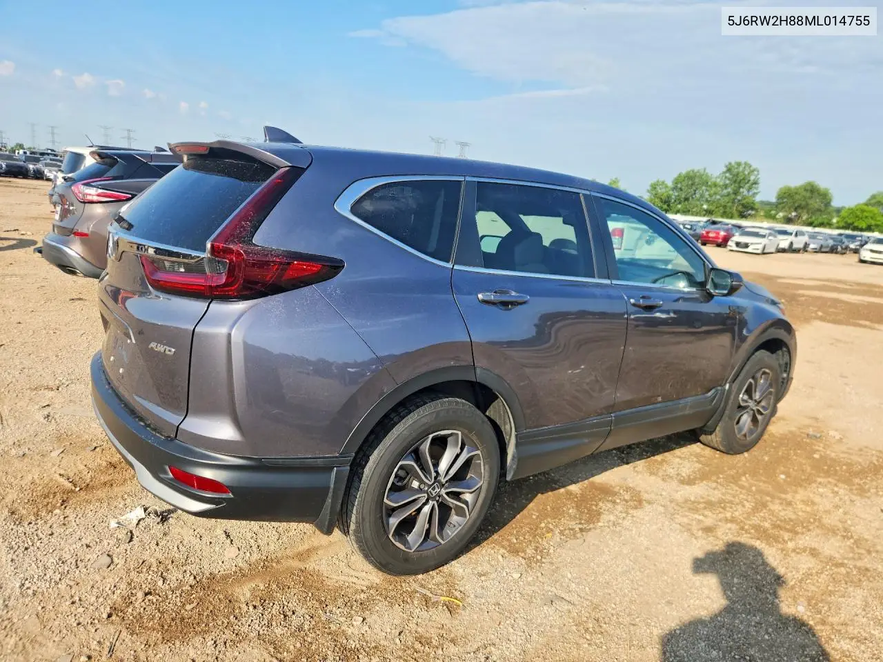 Auction sale of the 2021 Honda CR V , vin: 5J6RW2H88ML014755, lot number: 59708776