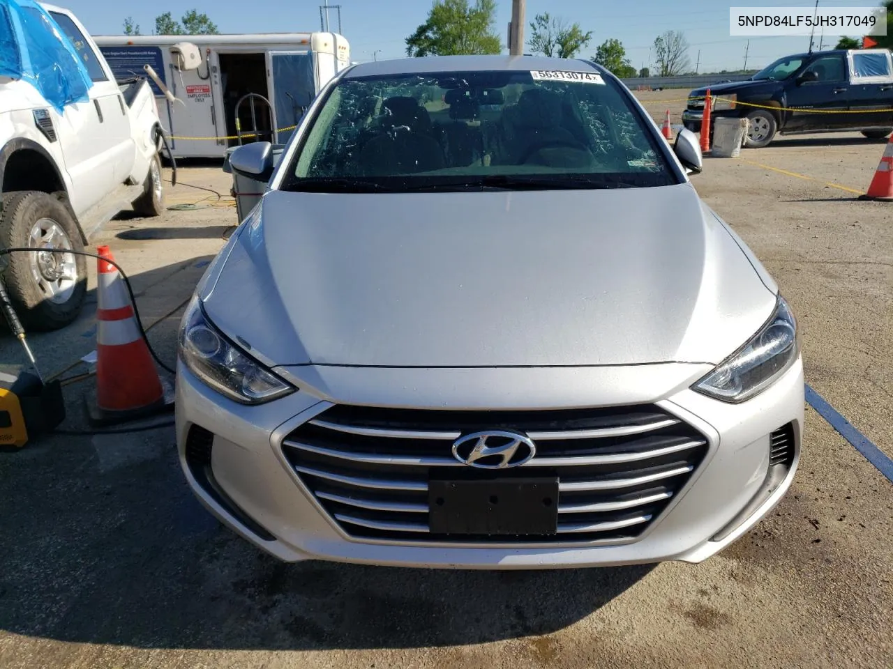 Auction sale of the 2018 Hyundai Elantra , vin: 5NPD84LF5JH317049, lot number: 56313074