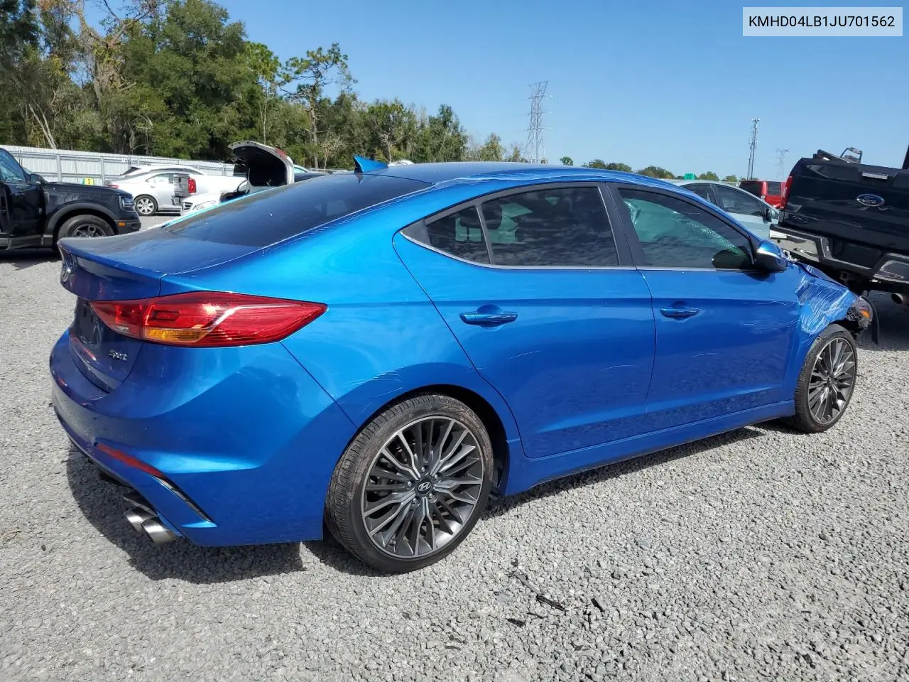 Auction sale of the 2018 Hyundai Elantra , vin: KMHD04LB1JU701562, lot number: 75375073