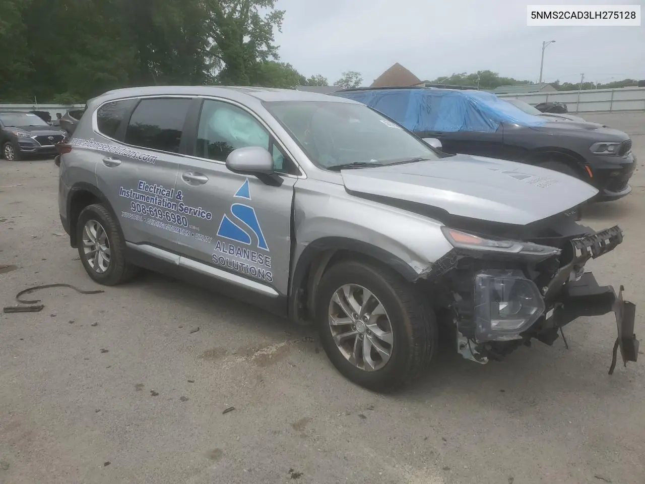 Auction sale of the 2020 Hyundai Santa Fe , vin: 5NMS2CAD3LH275128, lot number: 58137955