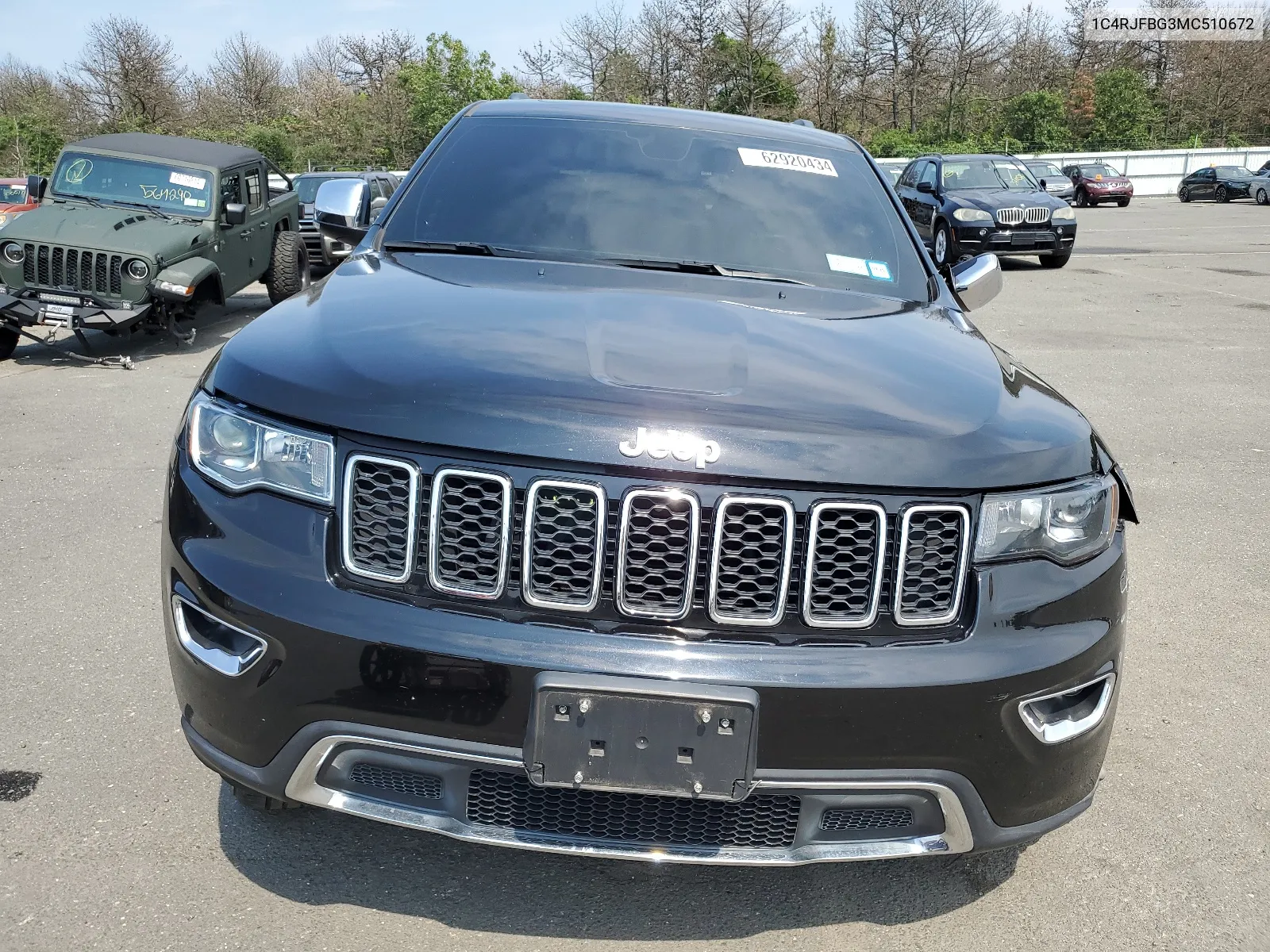Auction sale of the 2021 Jeep Grand Cherokee , vin: 1C4RJFBG3MC510672, lot number: 62920434