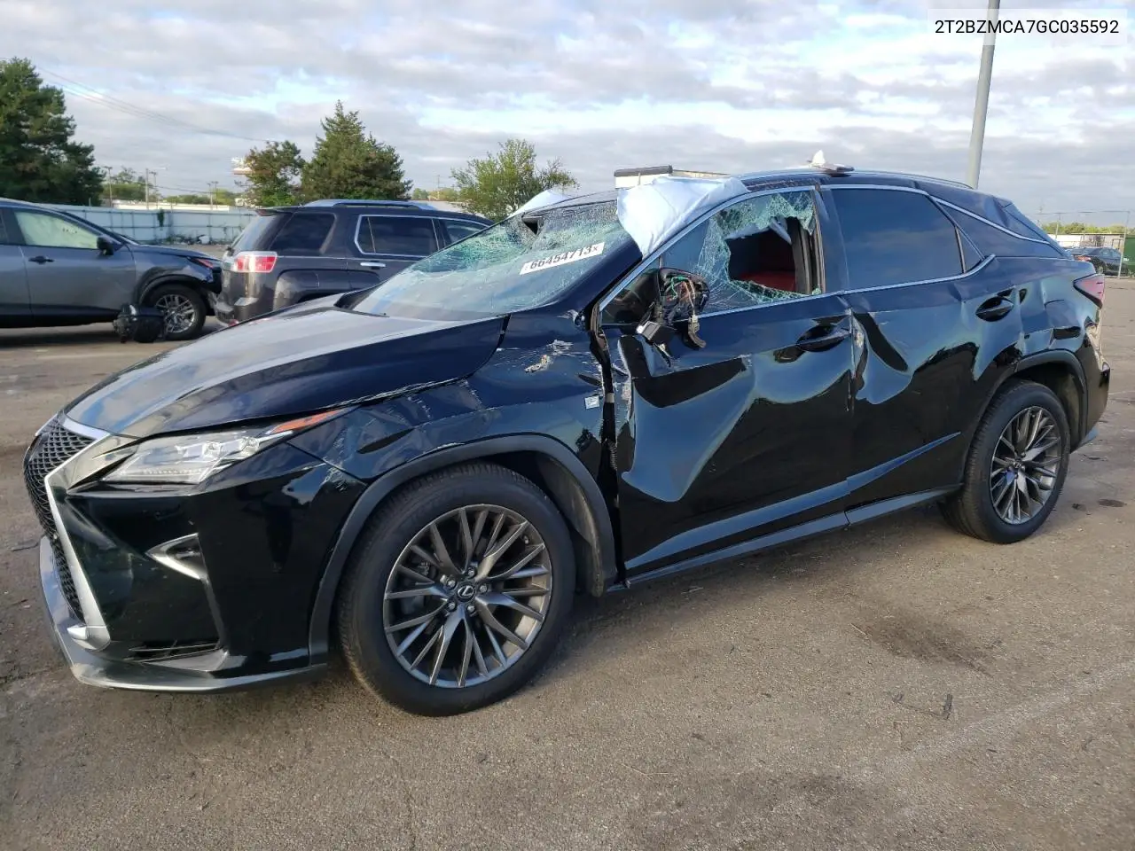 Auction sale of the 2016 Lexus RX , vin: 2T2BZMCA7GC035592, lot number: 66454713