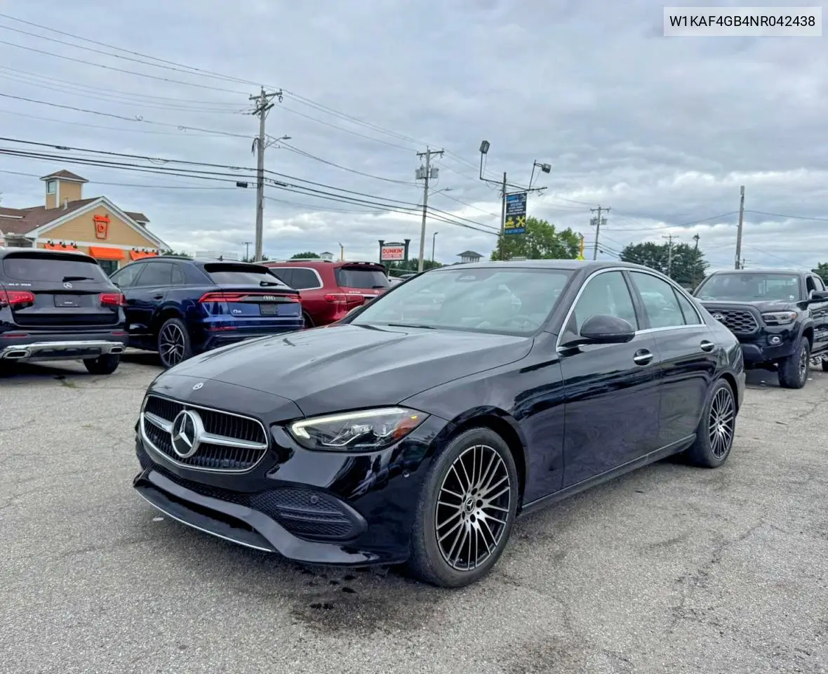 Auction sale of the 2022 Mercedes Benz C klasse , vin: W1KAF4GB4NR042438, lot number: 59127796