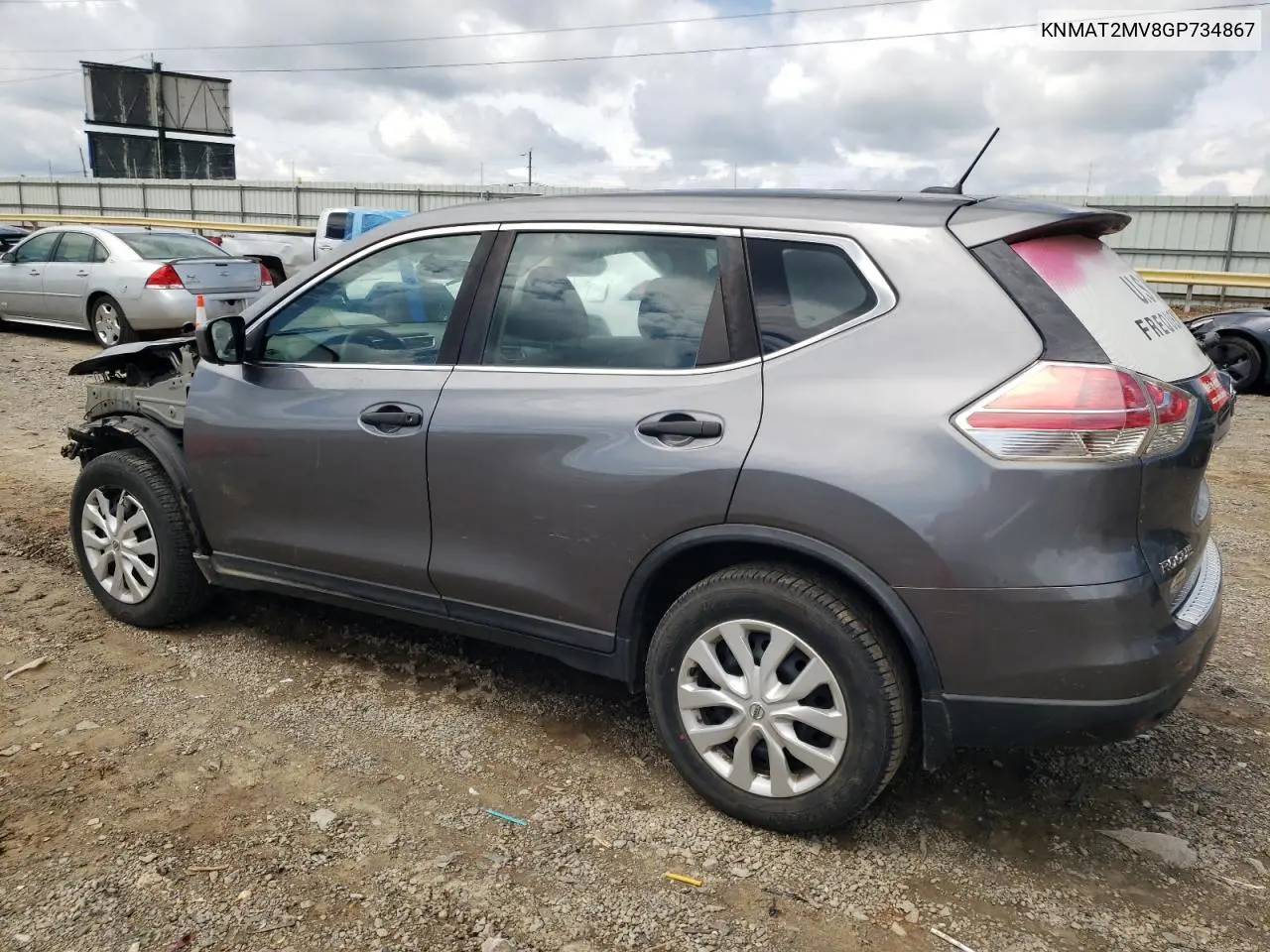 Auction sale of the 2016 Nissan Rogue , vin: KNMAT2MV8GP734867, lot number: 59030715