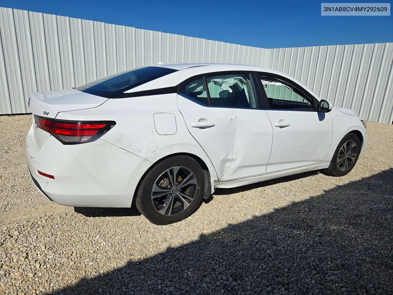 Auction sale of the 2021 Nissan Sentra , vin: 3N1AB8CV4MY292609, lot number: 70443966