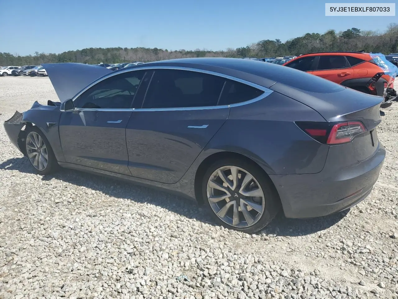 Auction sale of the 2020 Tesla Model 3 , vin: 5YJ3E1EBXLF807033, lot number: 49548665