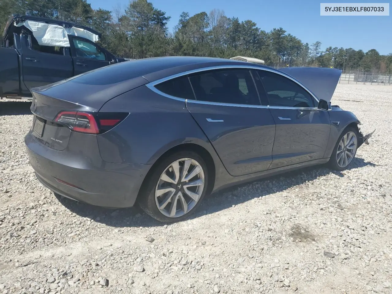 Auction sale of the 2020 Tesla Model 3 , vin: 5YJ3E1EBXLF807033, lot number: 49548665