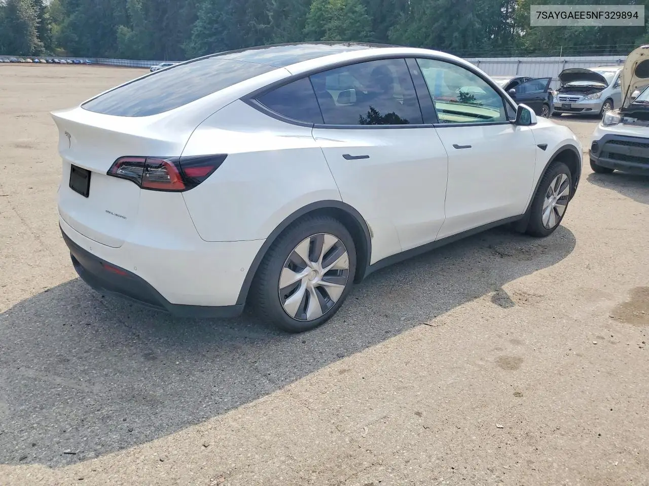 Auction sale of the 2022 Tesla Model Y , vin: 7SAYGAEE5NF329894, lot number: 62052916