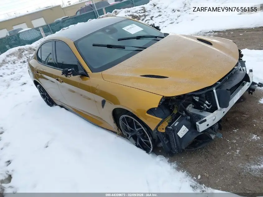 Auction sale of the 2022 Alfa Romeo Giulia , vin: ZARFAMEV9N7656155, lot number: 44309673