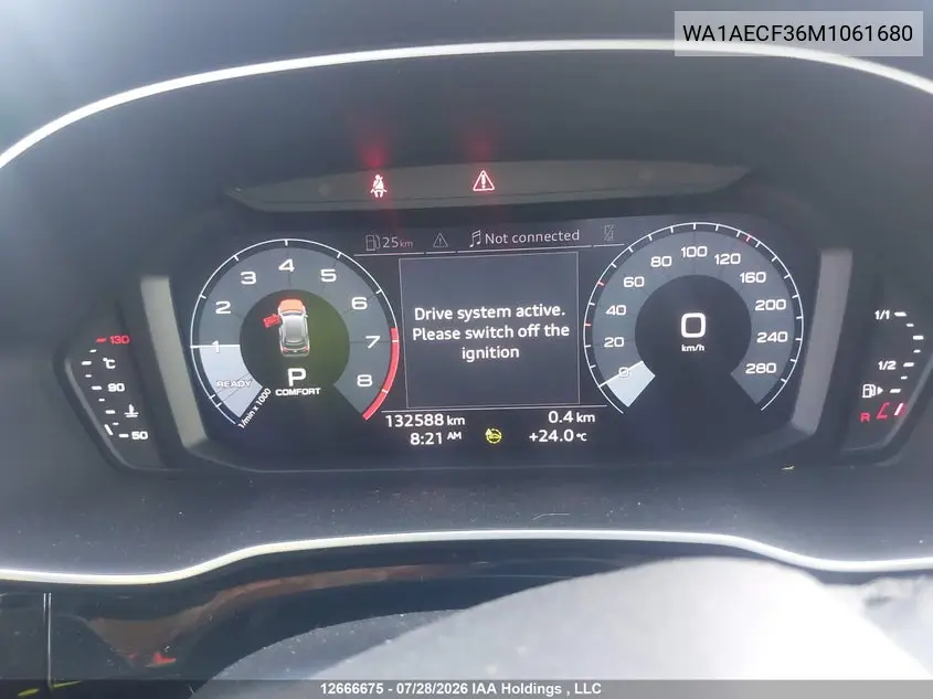 Auction sale of the 2021 Audi Q3 , vin: WA1AECF36M1061680, lot number: 12666675