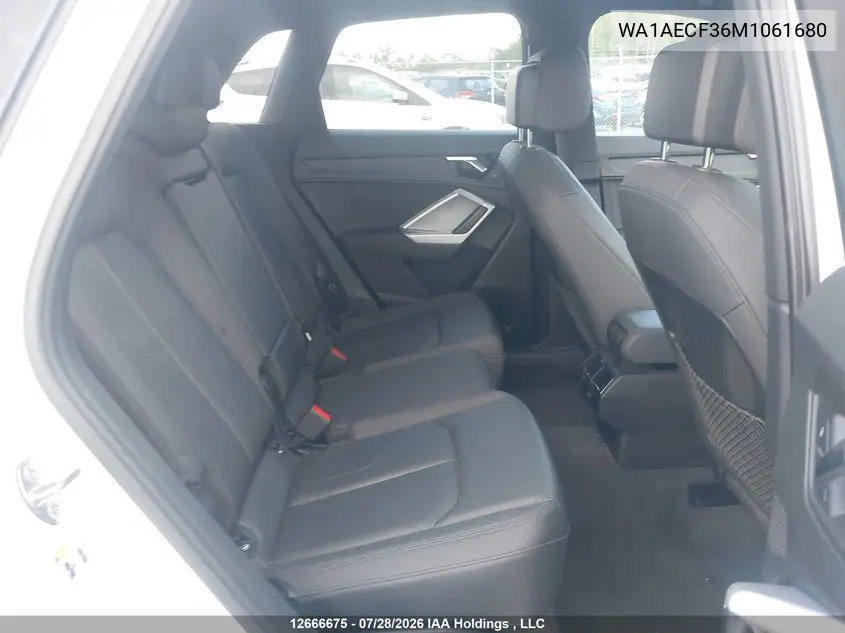 Auction sale of the 2021 Audi Q3 , vin: WA1AECF36M1061680, lot number: 12666675