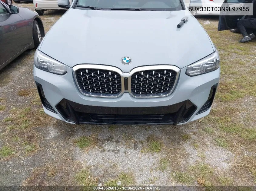 Auction sale of the 2022 BMW X4 , vin: 5UX33DT03N9L97955, lot number: 40526015
