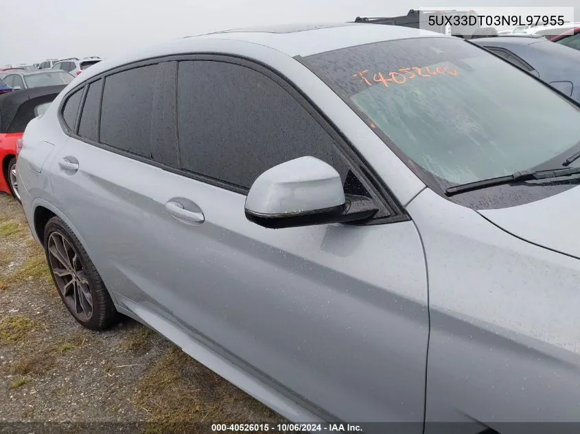 Auction sale of the 2022 BMW X4 , vin: 5UX33DT03N9L97955, lot number: 40526015