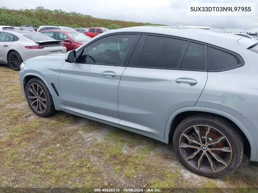 Auction sale of the 2022 BMW X4 , vin: 5UX33DT03N9L97955, lot number: 40526015