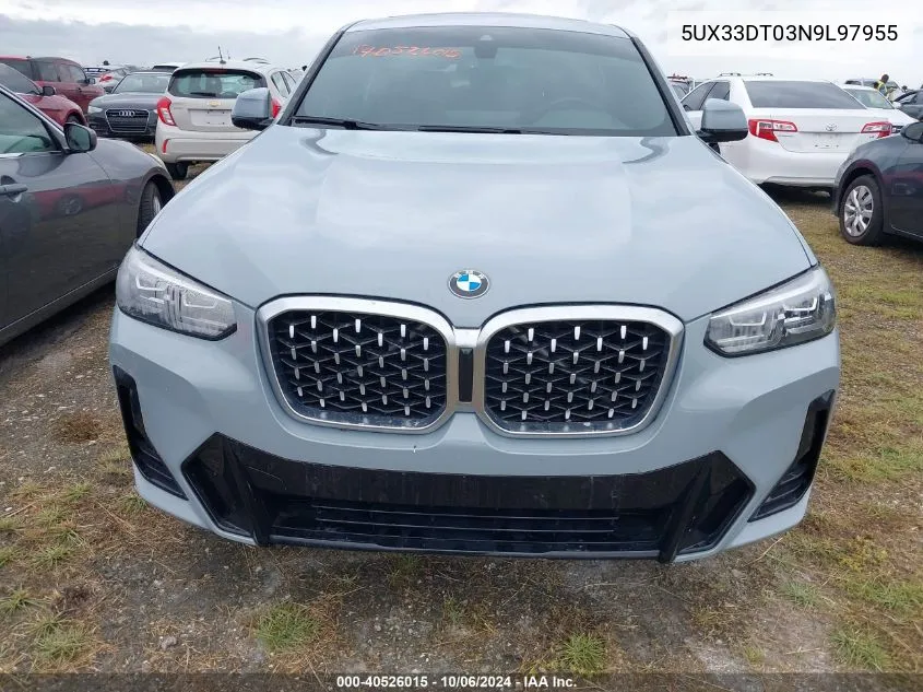Auction sale of the 2022 BMW X4 , vin: 5UX33DT03N9L97955, lot number: 40526015