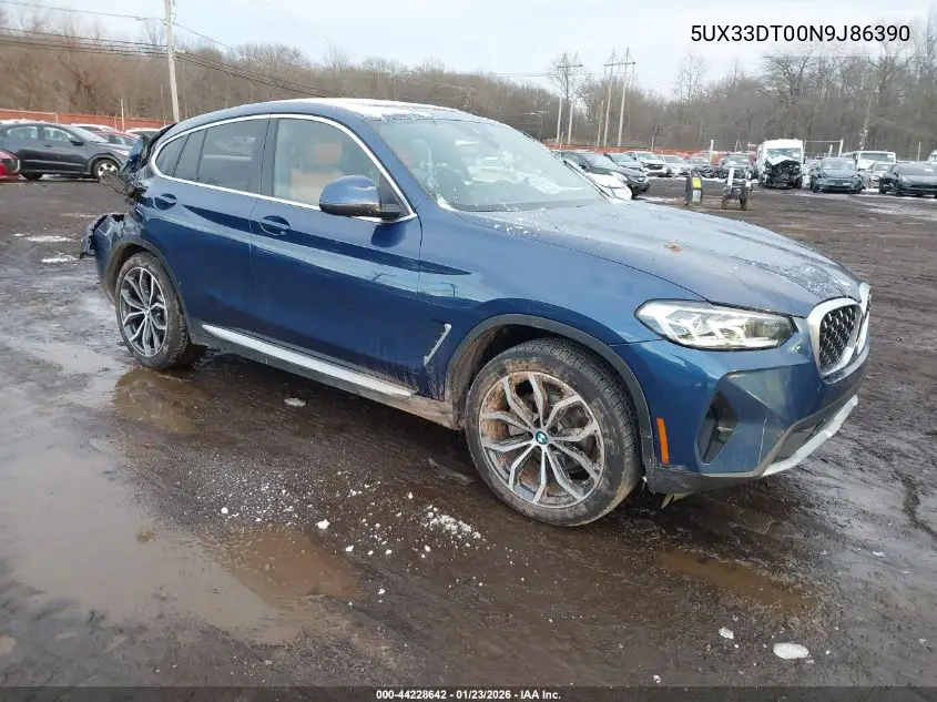 Auction sale of the 2022 BMW X4 , vin: 5UX33DT00N9J86390, lot number: 44228642