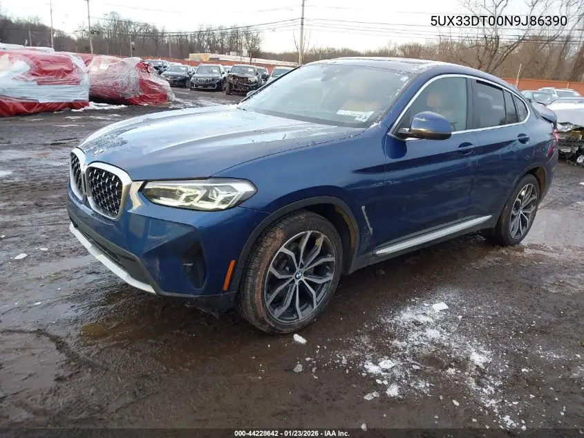 Auction sale of the 2022 BMW X4 , vin: 5UX33DT00N9J86390, lot number: 44228642