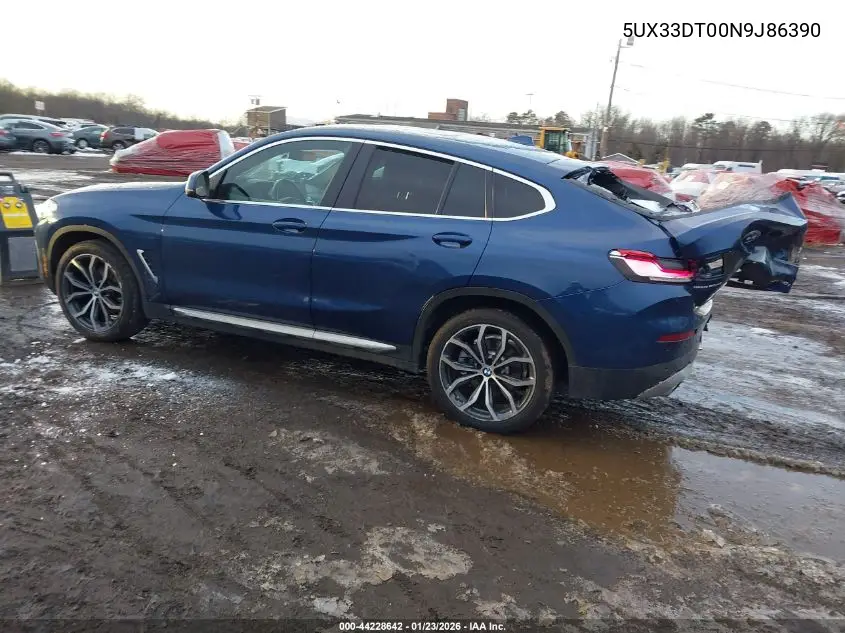 Auction sale of the 2022 BMW X4 , vin: 5UX33DT00N9J86390, lot number: 44228642