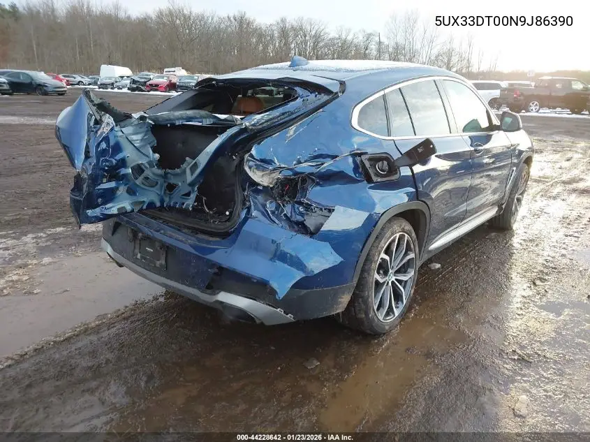 Auction sale of the 2022 BMW X4 , vin: 5UX33DT00N9J86390, lot number: 44228642
