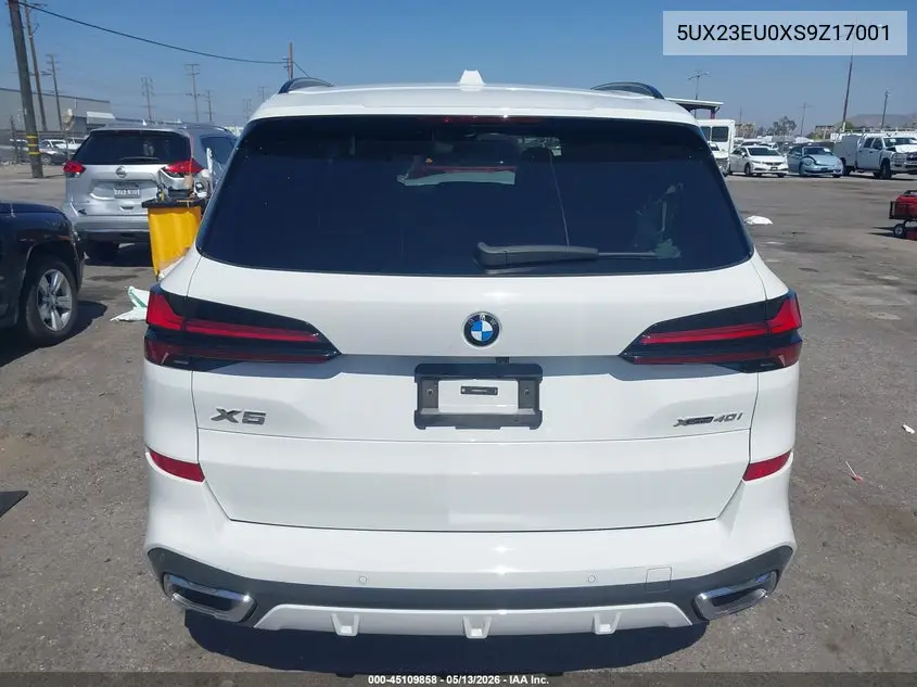 Auction sale of the 2025 BMW X5 , vin: 5UX23EU0XS9Z17001, lot number: 45109858