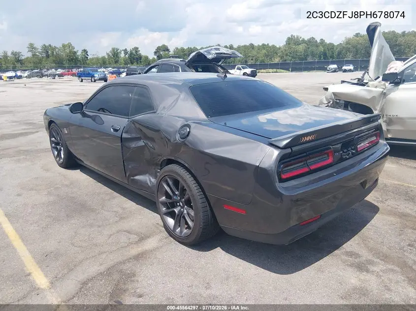 Auction sale of the 2023 Dodge Challenger , vin: 2C3CDZFJ8PH678074, lot number: 45564297