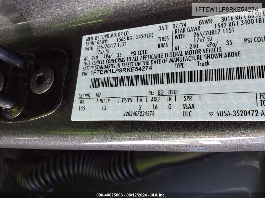 Auction sale of the 2022 Audi S8 , vin: WAULSAF84NN007583, lot number: 40075068