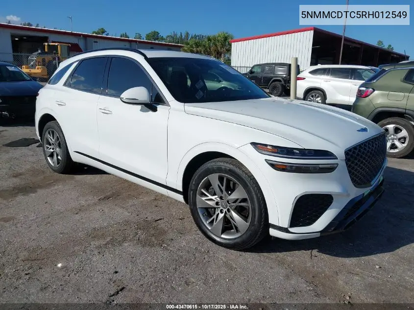 Auction sale of the 2024 Genesis GV70 , vin: 5NMMCDTC5RH012549, lot number: 43470615