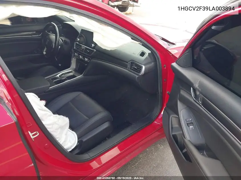 Auction sale of the 2020 Honda Accord , vin: 1HGCV2F39LA003894, lot number: 43268758