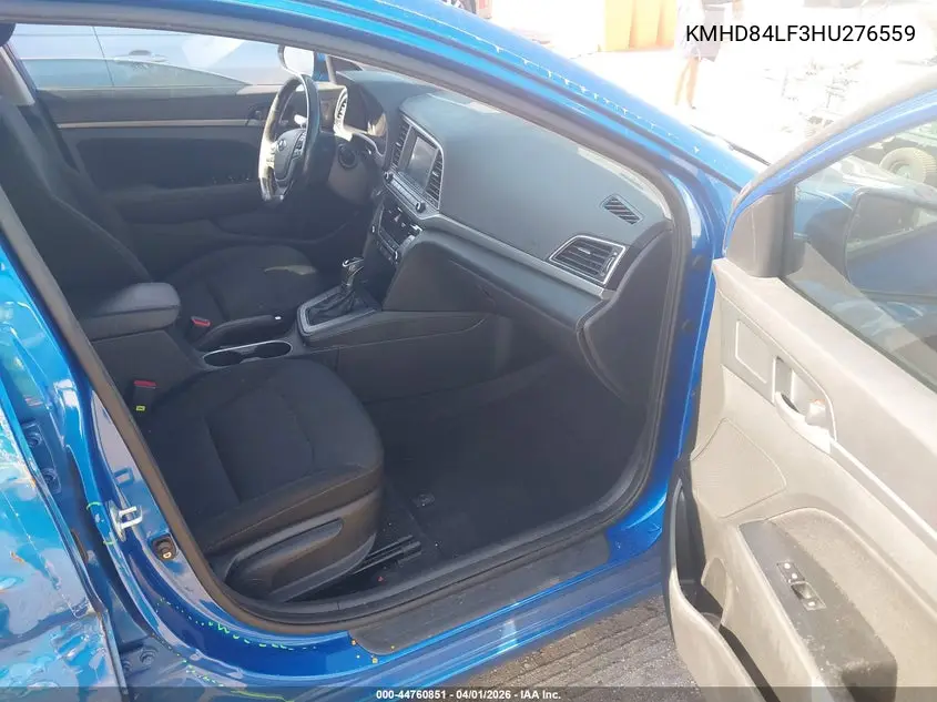 Auction sale of the 2017 Hyundai Elantra , vin: KMHD84LF3HU276559, lot number: 44760851