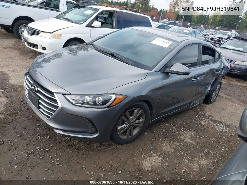 Auction sale of the 2018 Hyundai Elantra , vin: 5NPD84LF9JH319841, lot number: 37961695