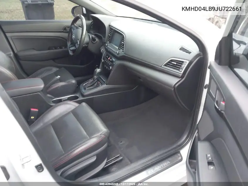 Auction sale of the 2018 Hyundai Elantra , vin: KMHD04LB9JU722661, lot number: 43945246