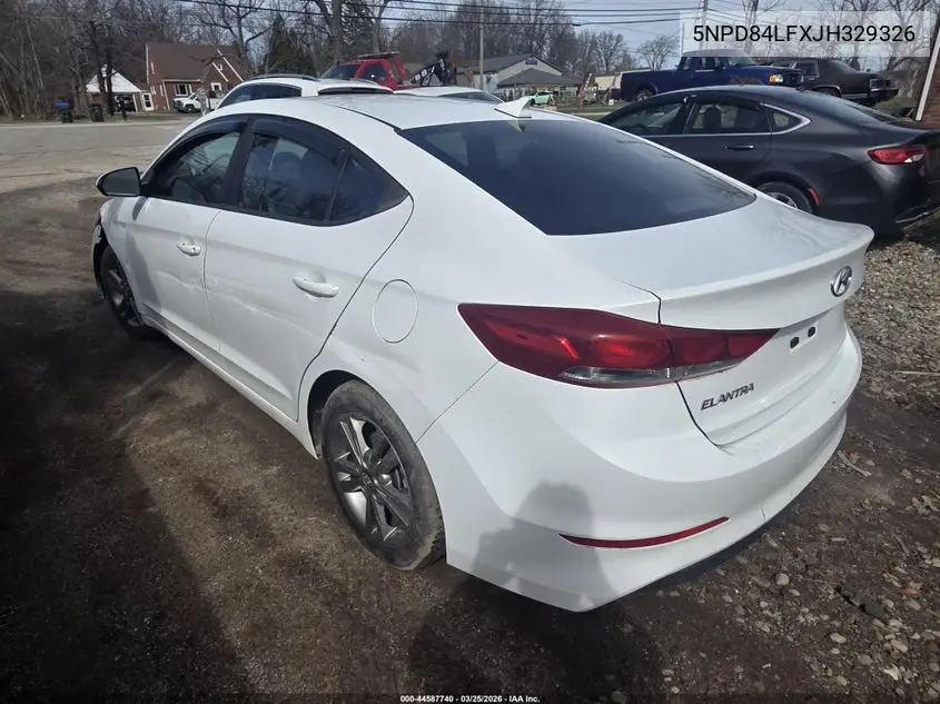 Auction sale of the 2018 Hyundai Elantra , vin: 5NPD84LFXJH329326, lot number: 44587740