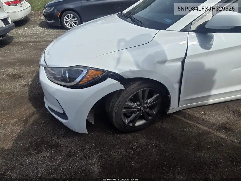Auction sale of the 2018 Hyundai Elantra , vin: 5NPD84LFXJH329326, lot number: 44587740