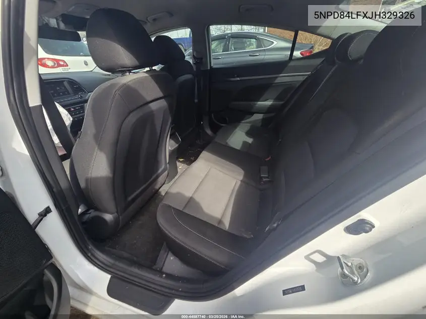 Auction sale of the 2018 Hyundai Elantra , vin: 5NPD84LFXJH329326, lot number: 44587740