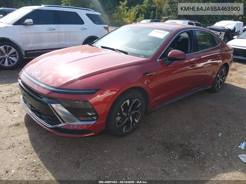 Auction sale of the 2025 Hyundai Sonata , vin: KMHL64JA5SA463500, lot number: 45891053