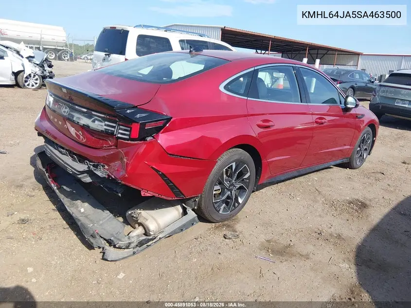 Auction sale of the 2025 Hyundai Sonata , vin: KMHL64JA5SA463500, lot number: 45891053