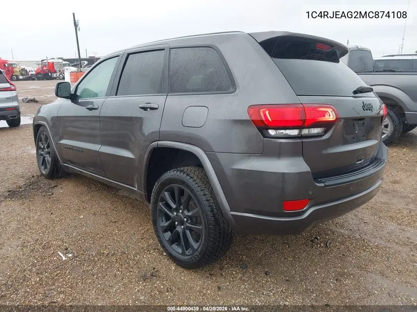 Auction sale of the 2021 Jeep Grand Cherokee , vin: 1C4RJEAG2MC874108, lot number: 44900439
