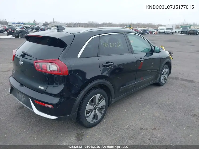 Auction sale of the 2018 Kia Niro , vin: KNDCC3LC7J5177015, lot number: 12582522