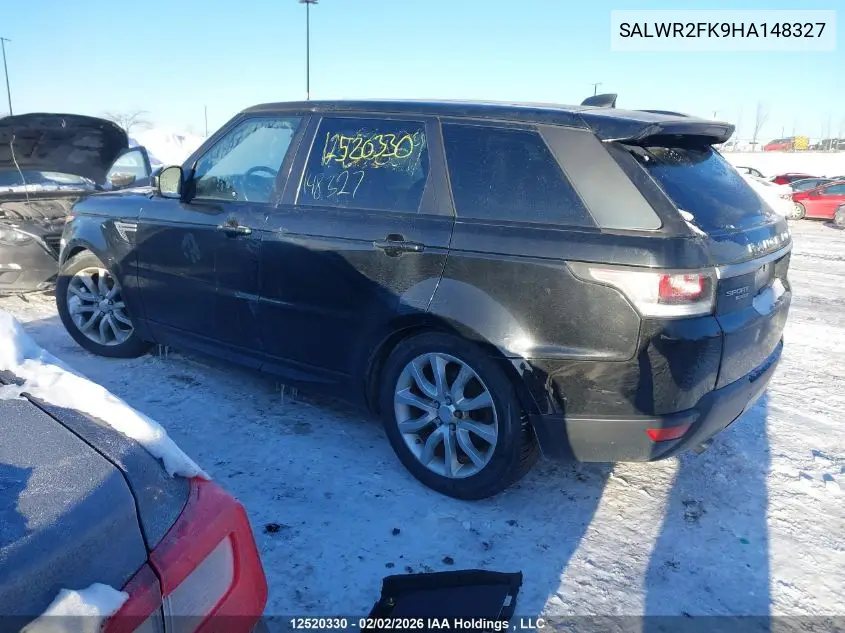 Auction sale of the 2017 Land Rover Range Rover Sport , vin: SALWR2FK9HA148327, lot number: 12520330