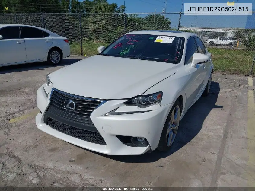 Auction sale of the 2016 Lexus IS , vin: JTHBE1D29G5024515, lot number: 42017647