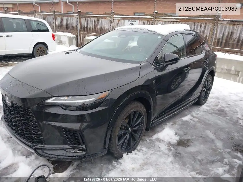 Auction sale of the 2023 Lexus RX , vin: 2T2BCMEA4PC003987, lot number: 12479726