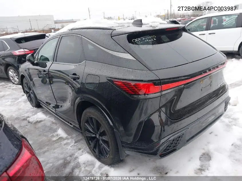 Auction sale of the 2023 Lexus RX , vin: 2T2BCMEA4PC003987, lot number: 12479726