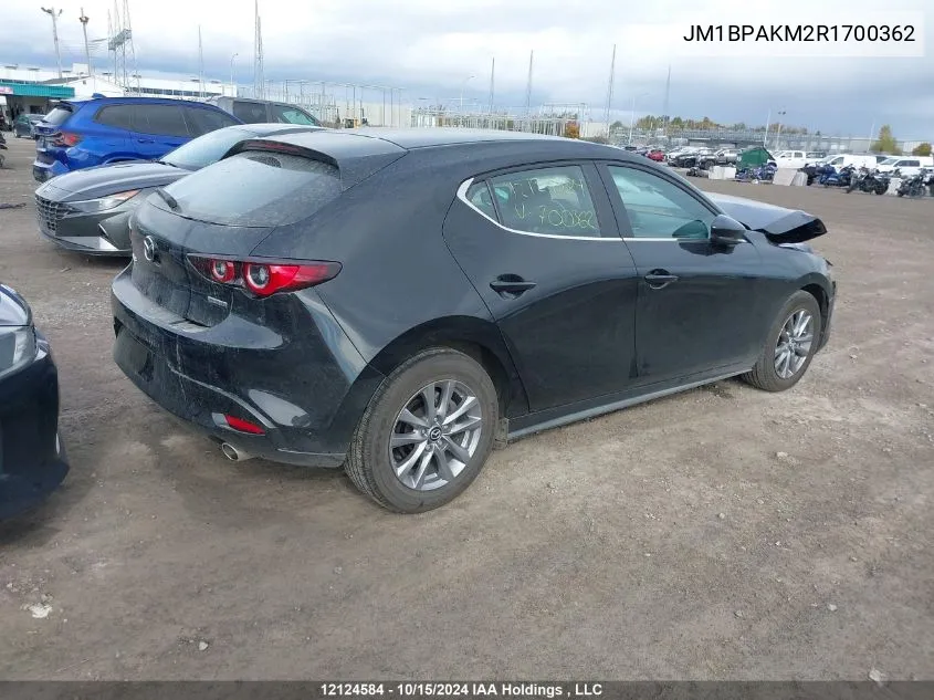 Auction sale of the 2024 Mazda 3 , vin: JM1BPAKM2R1700362, lot number: 12124584